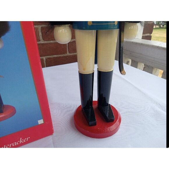 15" Vintage KURT ADLER NUTCRACKER WOODEN BRITISH GENERAL SOLDIER NEW C1189 - Picture 4 of 10